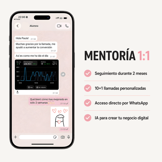 Mentoría con seguimiento 1:1